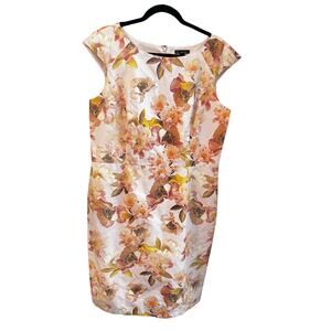 NWT Brooks Brothers floral pencil dress women’s size 14 fully lined